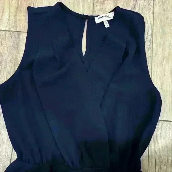 Monteau navy dress size small - Picture 8 of 9